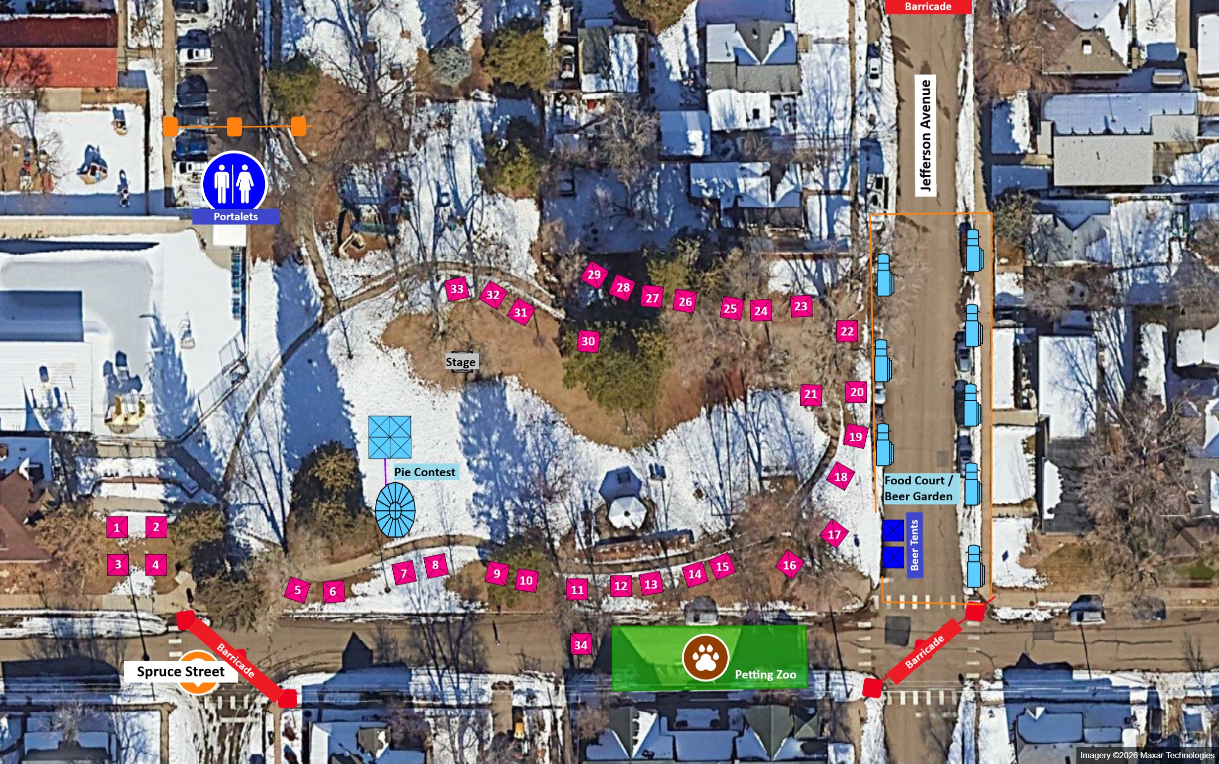 map for fall festival