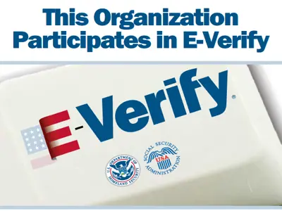 E-Verify logo in English