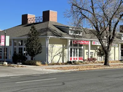 A store on a street corner.